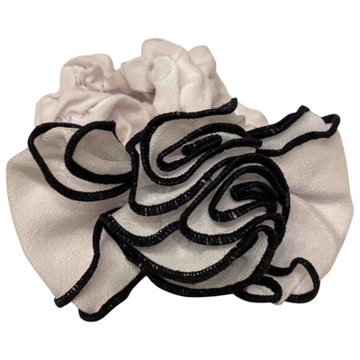 Pre-owned Ohne Titel Silk Hair Accessory In White