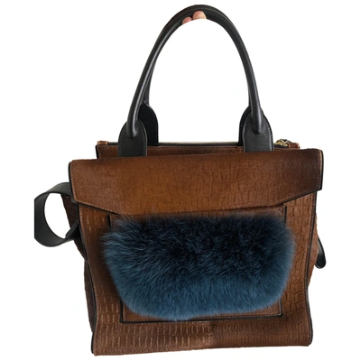 Pre-owned Pierre Hardy Brown Fur Handbag