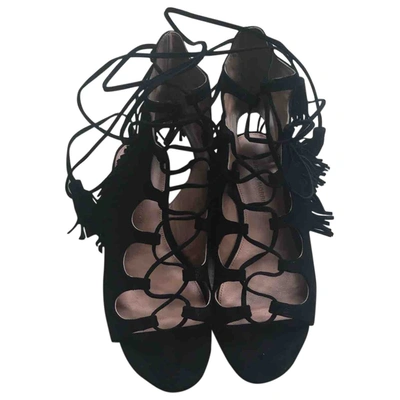 Pre-owned Sigerson Morrison Black Suede Sandals