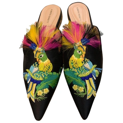 Pre-owned Alberta Ferretti Cloth Mules & Clogs In Multicolour
