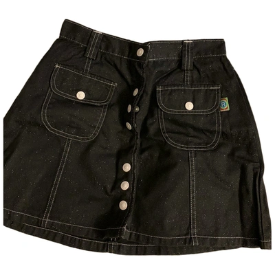 Pre-owned Replay Mini Skirt In Black