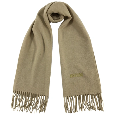 Pre-owned Moschino Wool Scarf In Beige