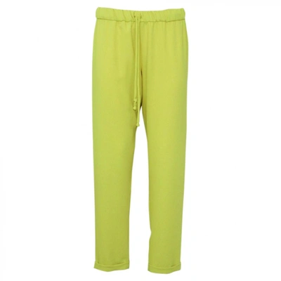 Pre-owned P.a.r.o.s.h Trousers In Yellow