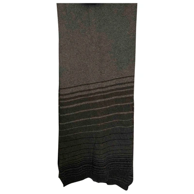 Pre-owned Marella Wool Scarf In Grey