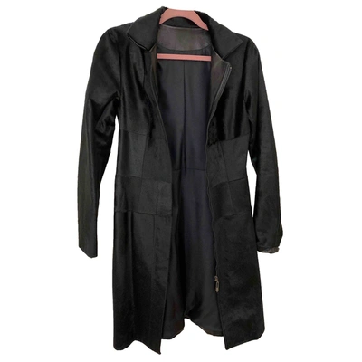 Pre-owned Amanda Wakeley Black Fur Coat