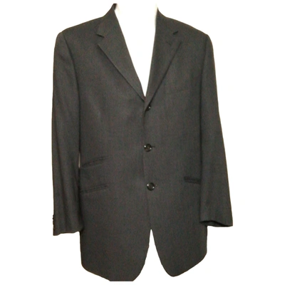 Pre-owned Corneliani Wool Vest In Anthracite