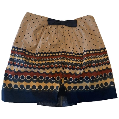Pre-owned Anna Sui Mid-length Skirt In Beige