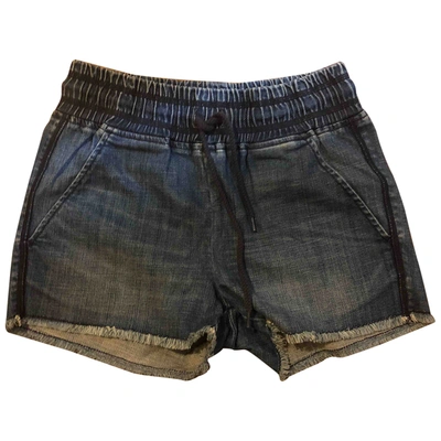Pre-owned Gryphon Blue Cotton - Elasthane Shorts