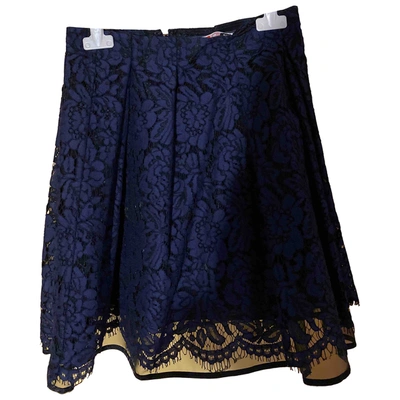 Pre-owned Msgm Skirt In Blue