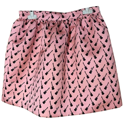 Pre-owned Au Jour Le Jour Mini Skirt In Pink