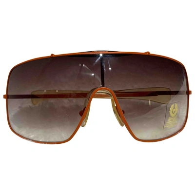 Pre-owned Belstaff Orange Metal Sunglasses