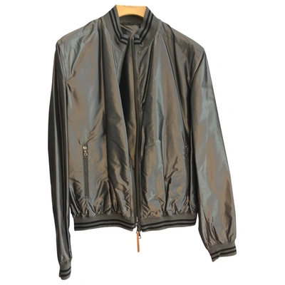 Pre-owned Baldessarini Silk Jacket In Grey
