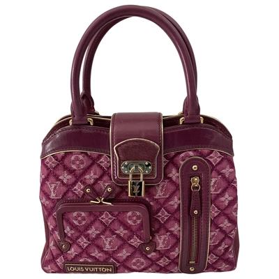 Pre-owned Louis Vuitton Cloth Handbag In Purple