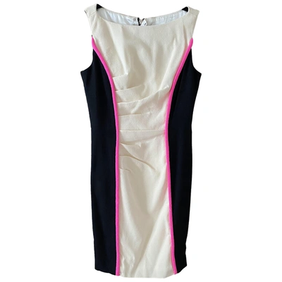 Pre-owned Milly Wool Mid-length Dress In Multicolour