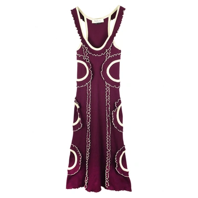 Pre-owned Mulberry Dress In Burgundy