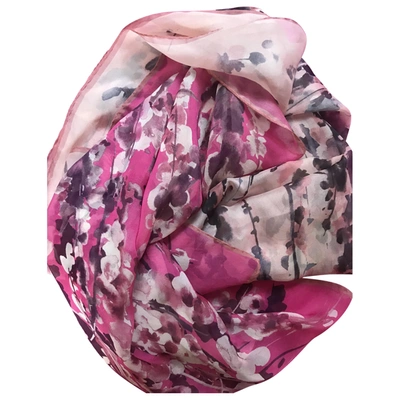 Pre-owned Furla Silk Neckerchief In Pink