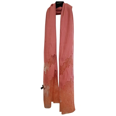Pre-owned Elie Saab Cashmere Stole In Orange