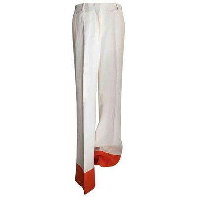Pre-owned Celine Large Pants In White