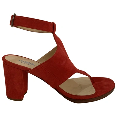 Pre-owned Malo Heels In Red