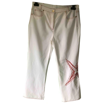 Pre-owned Iceberg Trousers In White