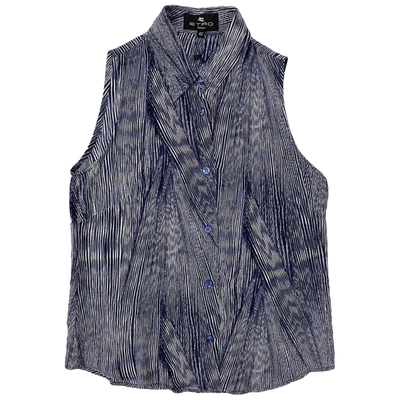 Pre-owned Etro Camisole In Blue