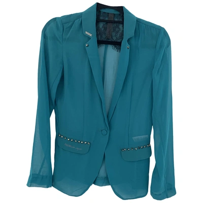 Pre-owned Guess Suit Jacket In Green
