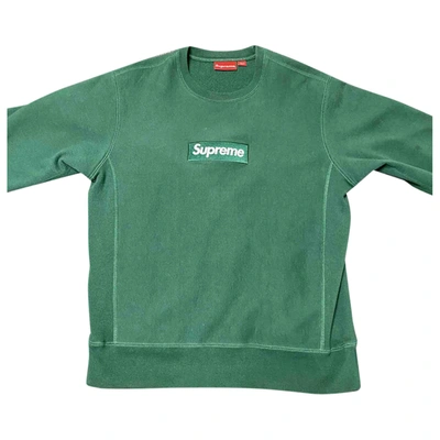 Pre-owned Supreme Sweatshirt In Green