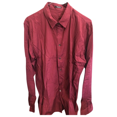 Pre-owned Miu Miu Red Cotton Shirts