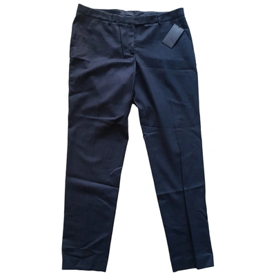 Pre-owned Trussardi Large Pants In Navy
