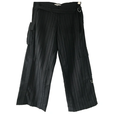 Pre-owned Roland Mouret Trousers In Black