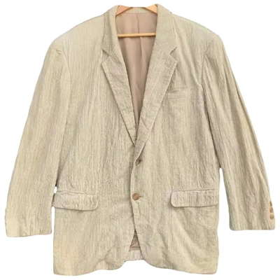Pre-owned Issey Miyake Velvet Waistcoat In Grey