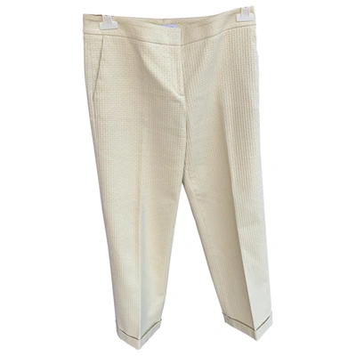 Pre-owned Fabiana Filippi Chino Trousers In Yellow