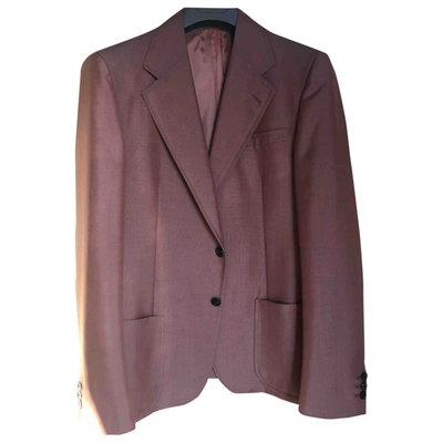 Pre-owned Prada Wool Waistcoat In Pink