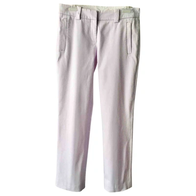 Pre-owned Hugo Boss Straight Trousers In Purple