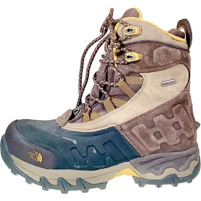 Pre-owned The North Face Khaki Rubber Boots