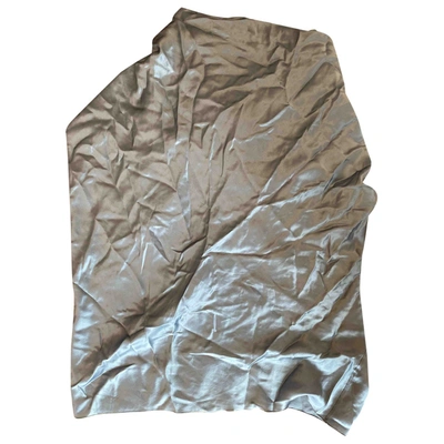 Pre-owned Lanvin Silk Blouse In Silver