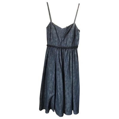 Pre-owned Tomas Maier Mid-length Dress In Blue