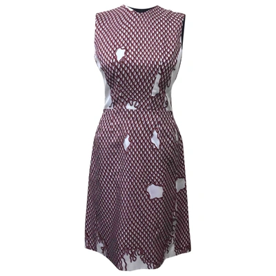 Pre-owned Louis Vuitton Silk Mid-length Dress In Multicolour