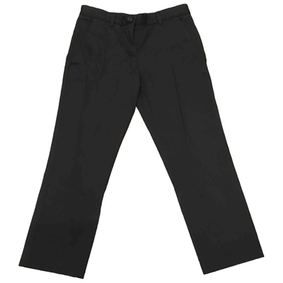 Pre-owned Miu Miu Slim Pants In Black