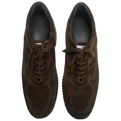 Pre-owned Hogan Lace Ups In Brown