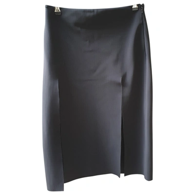 Pre-owned Versus Black Cotton - Elasthane Skirt