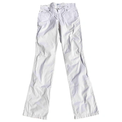 Pre-owned Moschino Cheap And Chic Slim Jeans In White