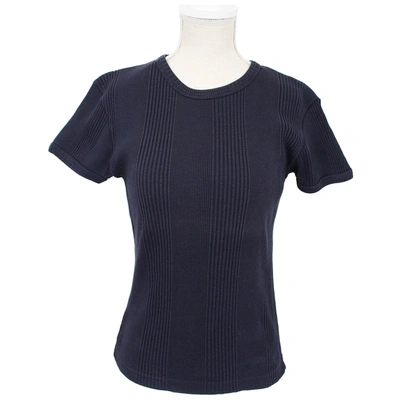 Pre-owned Jean Paul Gaultier Navy Cotton Top