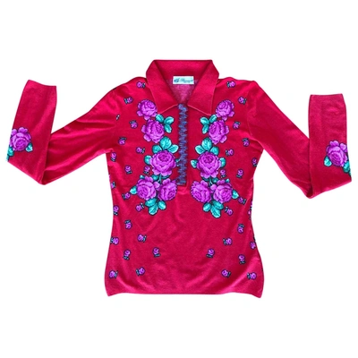 Pre-owned Blumarine Red Viscose Top