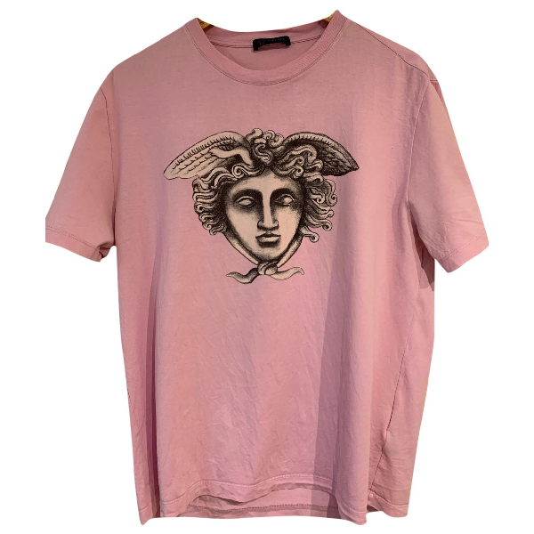 Pre-owned Versace Pink Cotton T-shirts | ModeSens