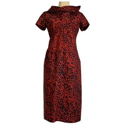 Pre-owned Lanvin Silk Mid-length Dress In Other