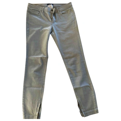 Pre-owned Dolce & Gabbana Slim Jeans In Grey