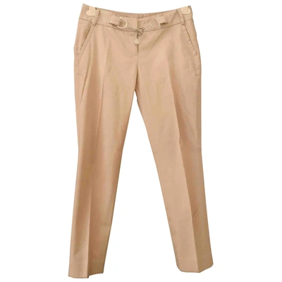 Pre-owned Trussardi Straight Pants In Khaki
