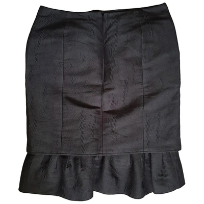 Pre-owned Rochas Wool Mid-length Skirt In Black