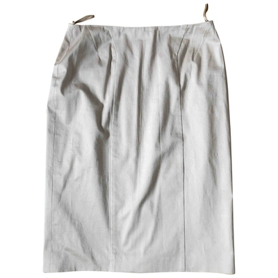 Pre-owned Hugo Boss Mid-length Skirt In Beige